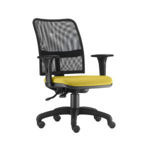 Cadeira Soul executiva giratoria  base  preta com braço