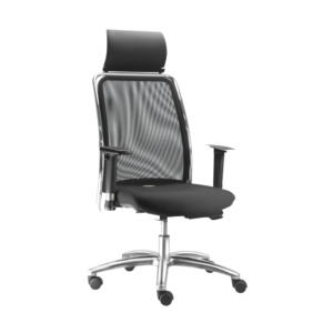 Cadeira Soul presidente giratoria  base  cromada com braço