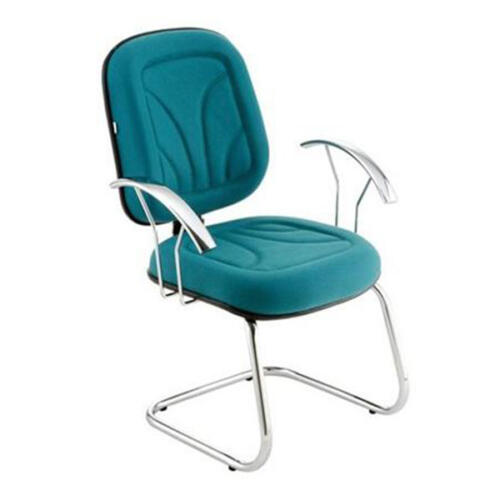 Cadeira diretor com costura - base S e bra‡o cromado