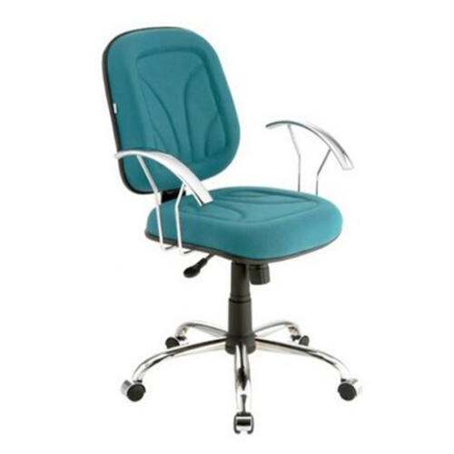 Cadeira diretor com costura - base giratoria e bra‡o cromado