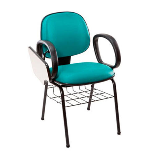 Cadeira universitaria digitador -prancheta escamoteavel