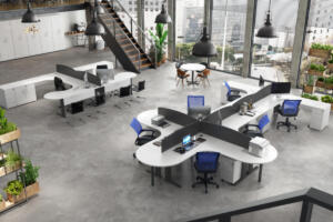 Professional Office  Lexus Estação de trabalho Lexus Branco Grafite