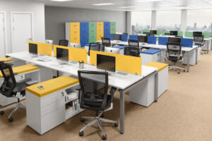 Professional Office  Lexus  Plataformas Branco Lacca Amarelo, Azul e Verde