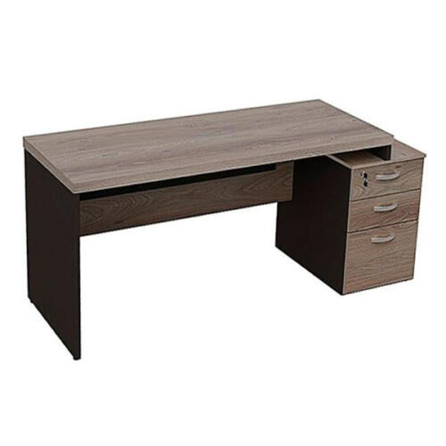 Mesa retangular - com gaveteiro pedestal - 03 gavetas